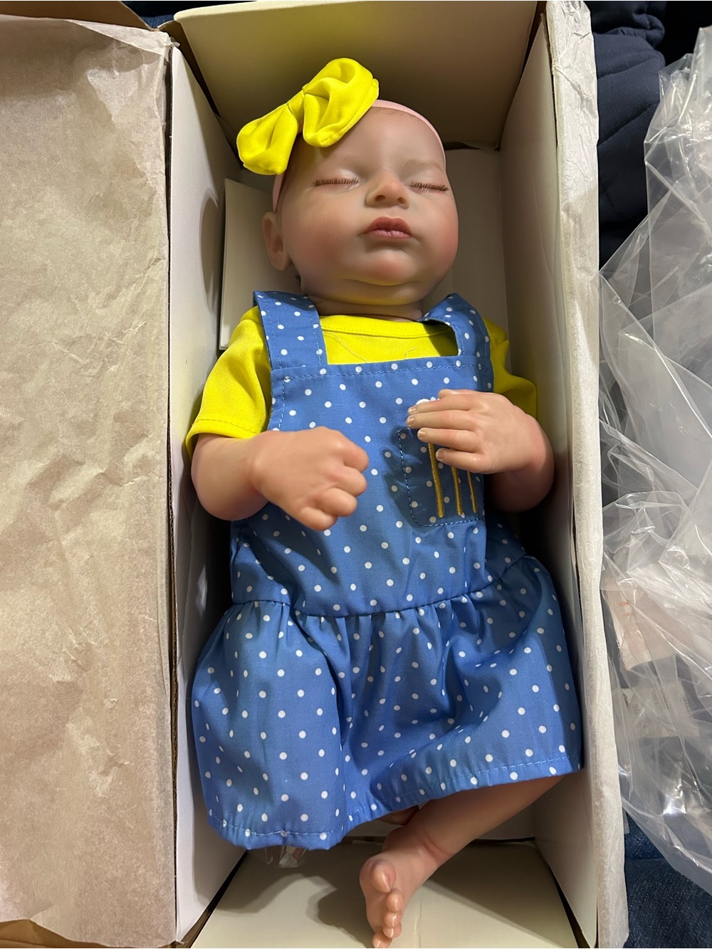 Reborn Newborn Baby Doll-Female-Full Silicone-NEW W/Box